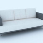 3 Seaters Gray White Sofa Furniture
