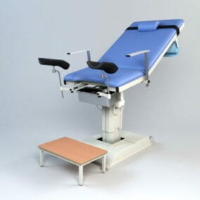 كرسي فحص أمراض النساء نموذج ثلاثي الأبعاد