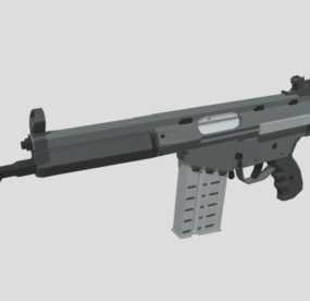 Pistol Hk Mc51 Lowpoly Model 3d