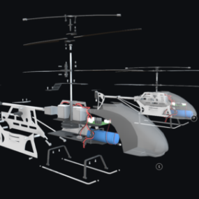 Hw7 Mechanics Helikopteri 3d-malli