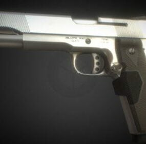Modelo 3D animado de pistola realista