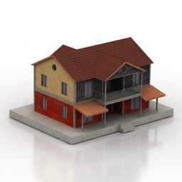 Farm House Building 3d model