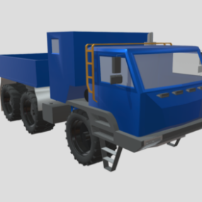 Model 3D rosyjskiej ciężarówki Kamaz