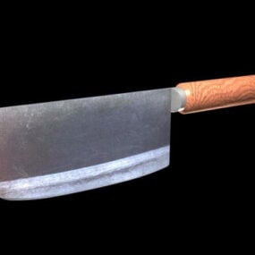 स्टेनलेस स्टील रसोई चाकू 3डी मॉडल