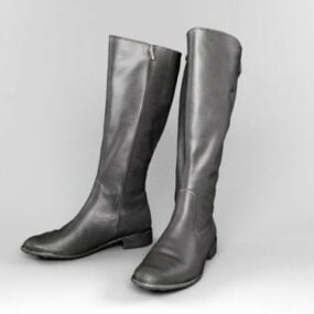 Lady Leather Tall Boots 3d-modell