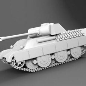 Στρατιωτικό τανκ 3d μοντέλο κινουμένων σχεδίων
