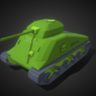 Lowpoly Sherman-Panzer