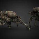Lowpoly Guerrier robot araignée