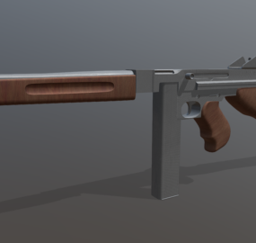 M1汤普森枪3d模型