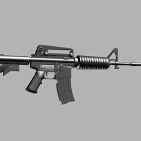 Pistolet à carabine M4a1 de l'armée modèle 3D