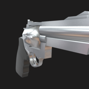 Model 3D pistoletu ręcznego Magnum