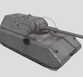 Ww2 Vintage Soviet Tank Weapon 3d model