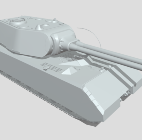 Maus Tankı Lowpoly 3d modeli