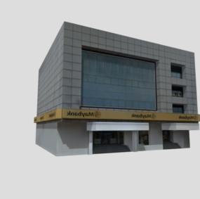 Bâtiment de la banque de la ville modèle 3D