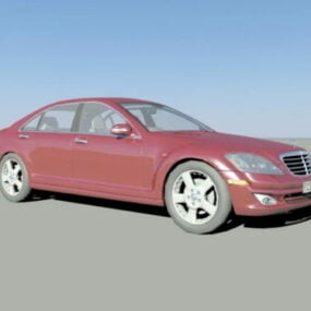 Model 3D Mercedesa Benz Klasy S Sedan