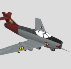 Model 3D Pesawat Thunder
