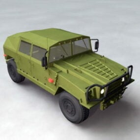 Military Hummer Truck 3d model