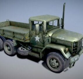 3d модель важкої військової вантажівки