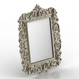 Modelo 3d de espelho de decoração clássica