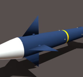 Model 3D broni rakietowej