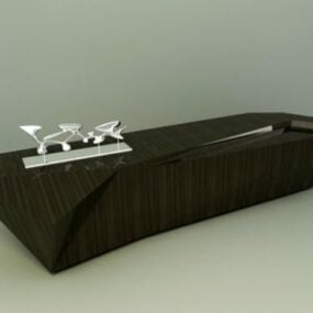 Modern Company Reception Design 3d model