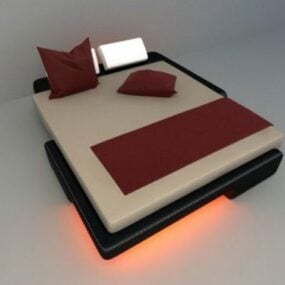 أثاث سرير بتصميم حديث نموذج ثلاثي الأبعاد