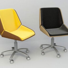 3д модель современного офисного кресла на колесах Stye