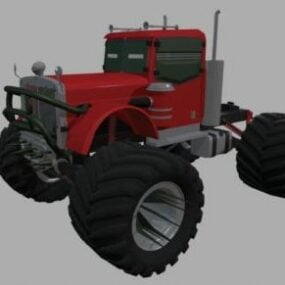 怪物农用卡车3d模型
