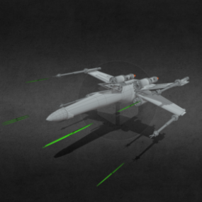 绿色克林贡太空飞船3d模型