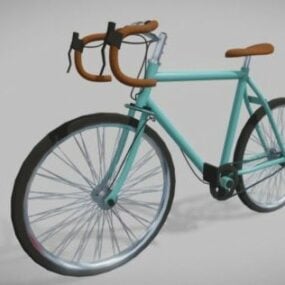 Bicicleta de montaña cian modelo 3d