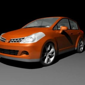 Voiture à hayon Nissan Tiida modèle 3D