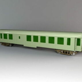 Model 3D pojazdu pociągu pasażerskiego