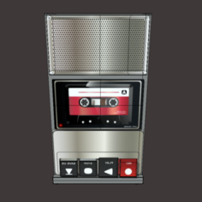 Vintage videokassettspelare 3d-modell