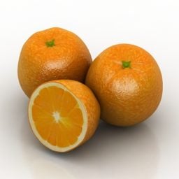 Oranges Fruits 3d model