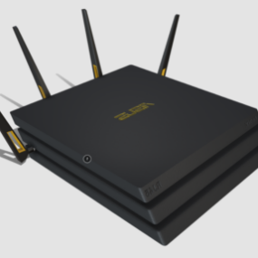 Router Wifi Plash Velocidad Modelo 3d