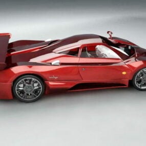 Model 3D samochodu Pagani Zonda