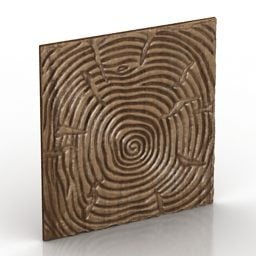 Wood Panel Decor 3d model