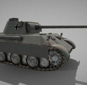 Tanque de armas soviético Ww2 modelo 3d