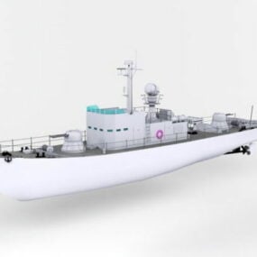 نموذج قارب دورية البحر 3D