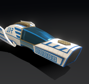 Futuristic Hovercraft 3d model