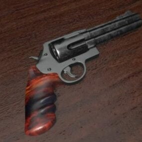 Model 3d Pistol Revolver Sempurna