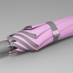 Paraguas rosa modelo 3d