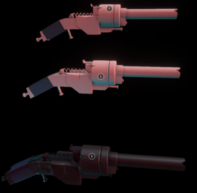 Pistol Hp Gun 3d model