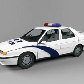 Model 3D samochodu policji miejskiej