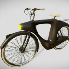 3D-модель футуристичного автомобіля літаючого велосипеда