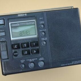 Vintage Radio Player 3d-model