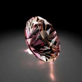Modelo 1d de diamante rosa V3