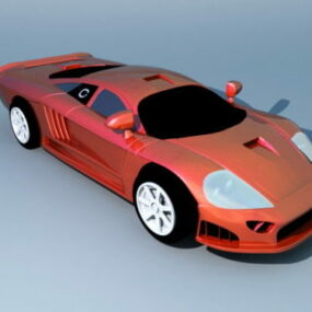 Red Roadster Sport Car 3d model