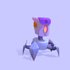Bilim Kurgu Basit Robot Tasarımı 3D model