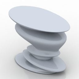 طاولة قهوة روش نموذج الحداثة 3D